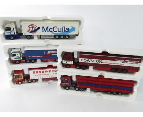 Corgi die cast lorries, comprising Ian Murrie Ltd, Downton, McCulla, David Murray, and Sandy Lydd, Forfar. (5)