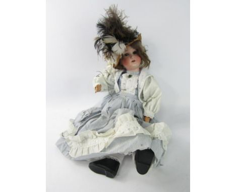 A Heubach bisque head doll, 250-0.