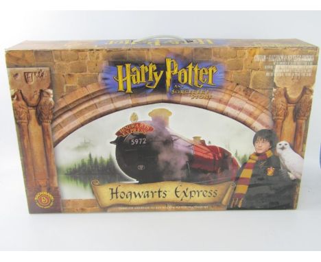 A Bachmann HO/OO-gauge Harry Potter Hogwarts Express electric train set.