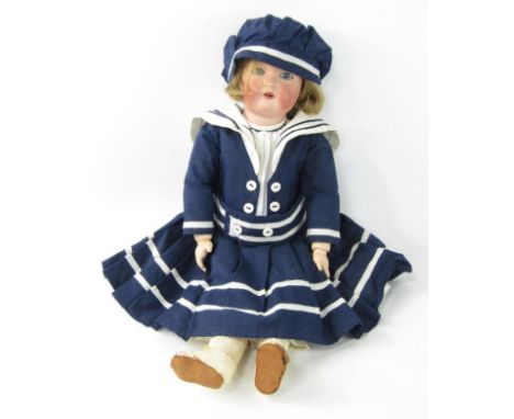 A Kemmer & Reinhordt Simon Halbig bisque head doll, 403.