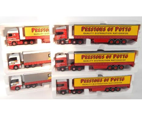 Corgi die cast lorries, comprising four Prestons of Potton and two Curran, chassis and cab registration numbers unmatched. (6