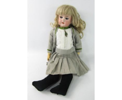An Armand Marseilles bisque headed doll, 390, A.6.M.