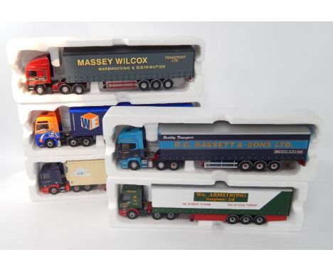 Corgi die cast lorries, comprising R G Bassett & Sons Ltd, Woody's Express, William Armstrong (Longtown) Ltd, Massey Wilcox, 