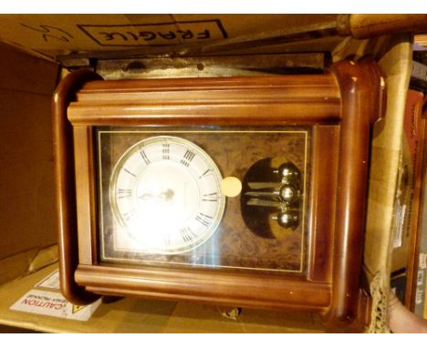 Actim mantle clock and vintage guillotine 
