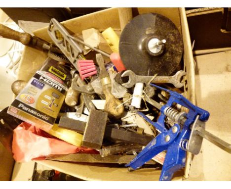 Box of mixed workshop tools 