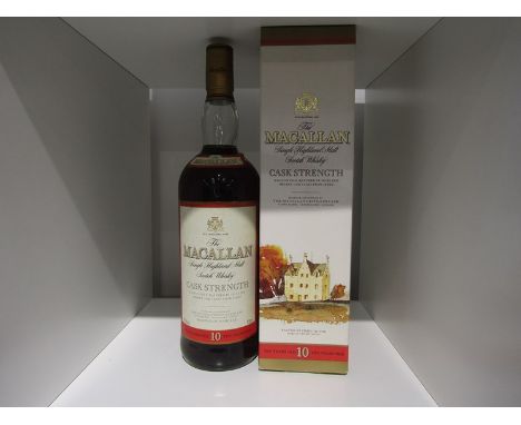 The Macallan 10 years Old Single Highland Malt Scotch, 1ltr boxed
