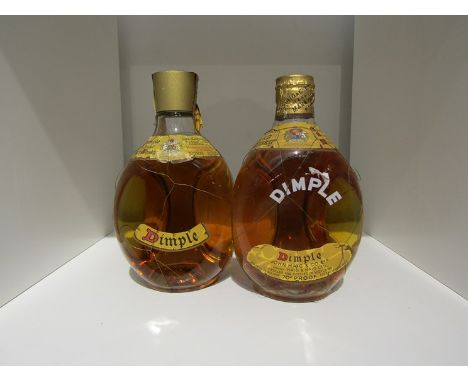 Two bottles of Dimple Scotch blended Whisky