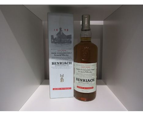 Benriach 10 years Old Pure Highland Malt Scotch Whisky, 1ltr boxed