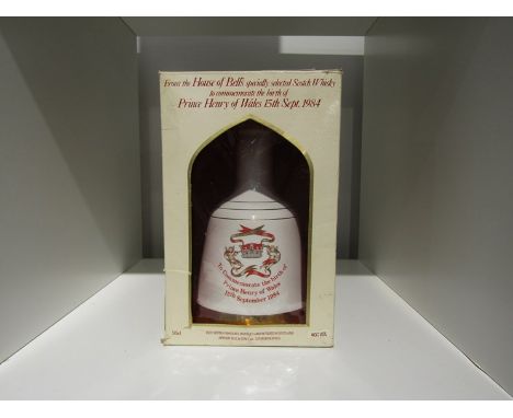 Bell's Whisky decanter To Commemorate the birth of Prince Henry of Wales