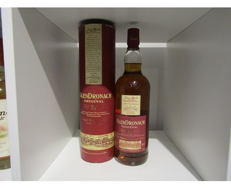 The Glendronach Original 12 years Old double cask matured Single Highland Malt Scotch Whisky, 1ltr in tube