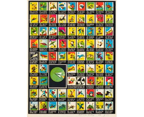 * Eduardo Paolozzi [1924-2005]-Dynamic Fun Series, Comic Edition,:-photo-lithograph, signed and numbered 69/100 in the bottom