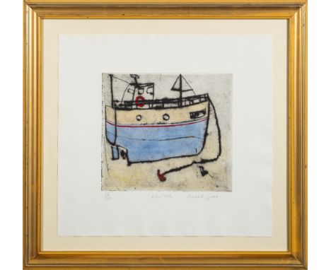 * Richard Spare [b.1951]-Low Tide,:- etching with aquatintsigned, inscribed and numbered 77/150sheet size 38 x 40cm.
