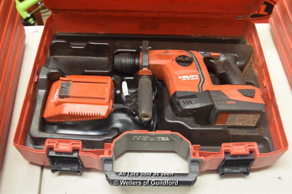 *HILTI TE 6A22 AVR CORDLESS ROTARY HAMMER DRILL WITH 5.2AH BATTERY AND