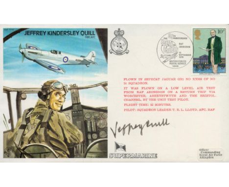 TP10c Test Pilot Cover Jeffrey Quill Signed by Jeffrey Quill Test Pilot Battle of Britain Pilot Personally Signed Jeffrey Qui