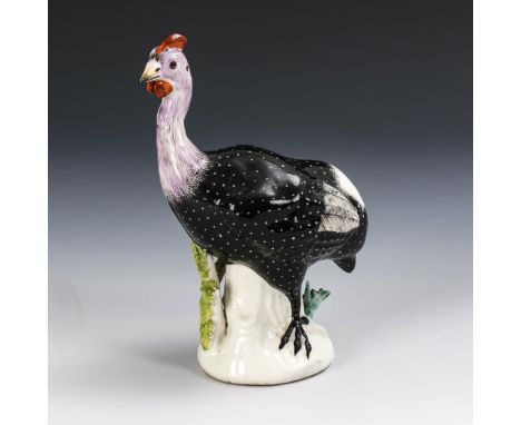 Perlhuhn. Meissen. Ungemarkt, um 1750. Modell-Nr.: 140. Entwurf: 1735.                     KAENDLER,             Johann Joach