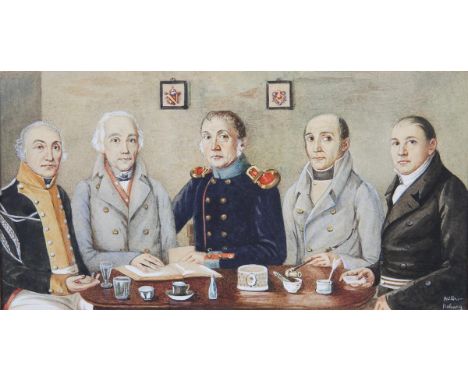                     MÜLLER-KOBURG,             Gustav Adolf  (1828 Hildburghausen - 1901 Rom)    Die fünf Söhne von Johann Go
