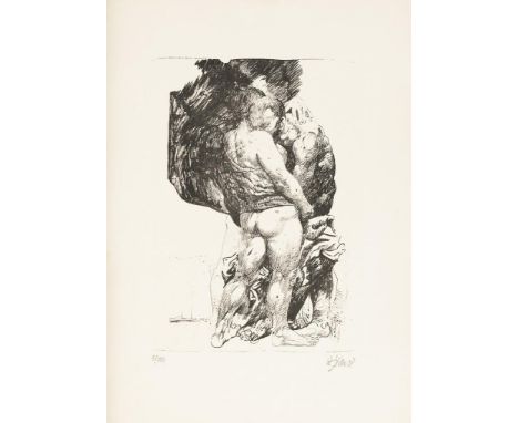                     SITTE,             Willi(1921 Kratzau - 2013 Halle/Saale)    LiebespaarLithografie. Bleistiftsignatur. [1