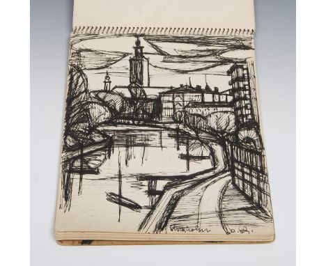                     SCHIROP,             Otto(1904 Hamburg - 1958 Hamburg)    SkizzenbuchKohle-, Feder- und Bleistiftzeichnun
