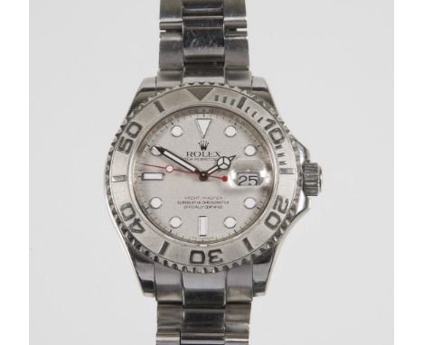             Armbanduhr: Oyster Perpetual Yacht-Master. ROLEX. Referenz-Nr. 16622, Serien-Nr. Z 807064. Edelstahl und 950er Pl