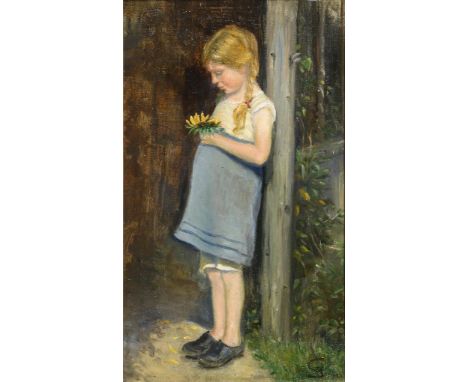                     PEDERSEN,             Sophie (1885 - 1950)    Die kleine LiseÖl/Leinwand/Karton. Rechts unten monogrammie