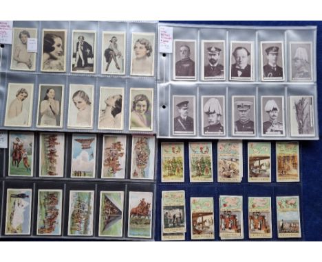 Cigarette cards, 150 cards, mainly Overseas Selection in part sets BAT Britain's Defenders (37 including Winston Churchill), 