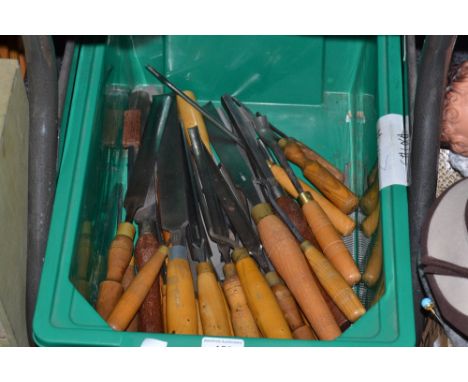 Tools - chisels, small and large, shaped and straight