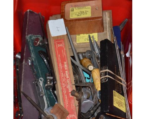 Tools - Rolls Royce wood working tools, coping saws, marks, circumference finders; etc