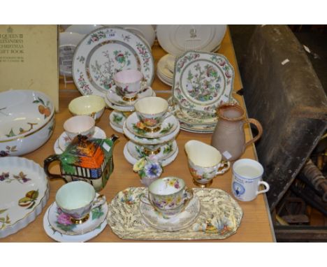 Ceramics - a Paragon part tea service, Crinoline lady sandwich tray , Johnson Bros Indian Tree; etc 