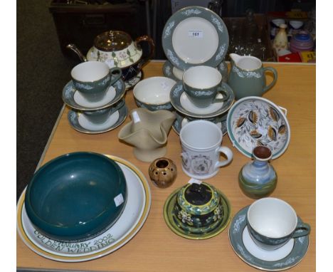 Ceramics - a Denby stoneware bowl; a Hillstonia stoneware vase; Lord Nelson pottery part tea service; a Denby stoneware mug; 