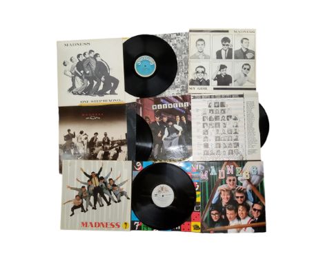 Vinyl - Madness - One Step Beyond, Stiff Records SEEZ 17 NP, matrix 'SEEZ-17-A4 THAT NUTTY SOUND....' complete with 4pp inser