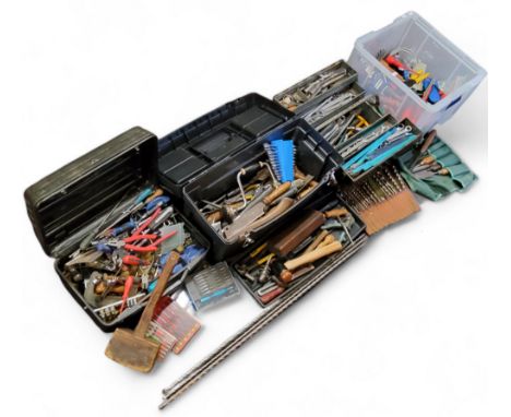 Tools - spanners, sockets, axes, screwdrivers, electrical engineer's tools, Record planes, hammers, woodworking chisels, etc 