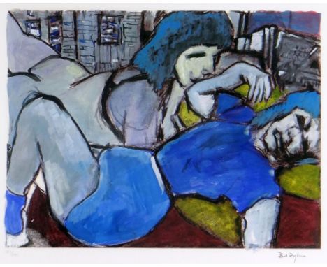 BOB DYLAN (American, b. 1941) limited edition (180/295) giclee on paper print from the 'Drawn Blank' series - 'Two Sisters', 