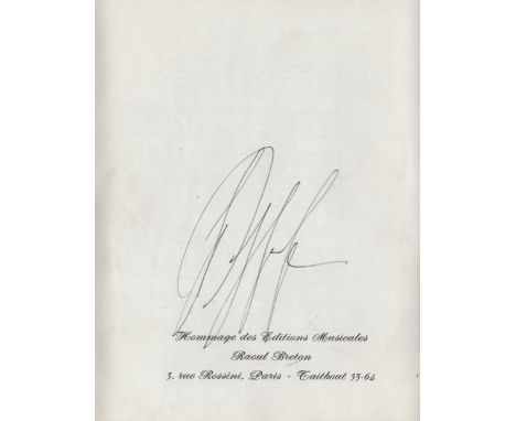  THEATRE & BALLET:  Small selection of signed 8vo theatre programmes, and larger (2), from the National Theatre and others, b
