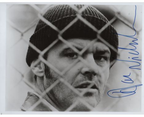 NICHOLSON JACK: (1937-     ) American Actor, Academy Award winner. Signed 10 x 8 photograph of Nicholson in a close-up portra