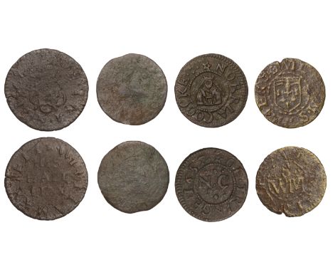 Tring, William Axtell, Halfpenny, 1668, 1.11g/6h (N 2278; BW. 194); Norria Coocke, Farthing, 1657, 1.42g/12h (N 2279; BW. 195