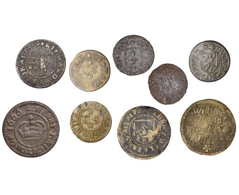 17th Century Tokens, BERKSHIRE, Blewbury, George Stanton, Farthing, 1665, 0.75g/9h (N 73; BW. 14); Bucklebury, John Moorecock