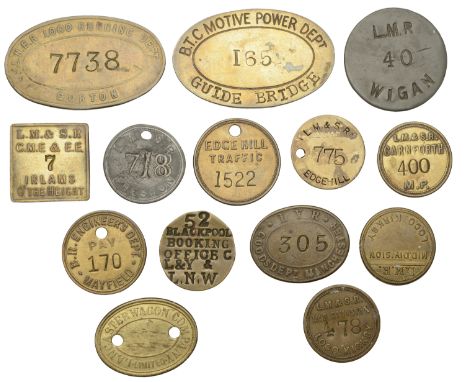 Miscellaneous Tokens and Checks, LANCASHIRE, Blackpool, Blackpool Booking Office, L[ancashire] & Y[orkshire Railway] & L[ondo