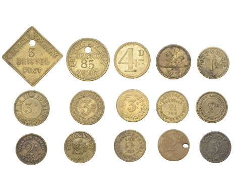 Miscellaneous Tokens and Checks, GLOUCESTERSHIRE, Berkeley, White Lion Inn, T[homas] Pick, brass Threepence, 26mm, rev. stamp