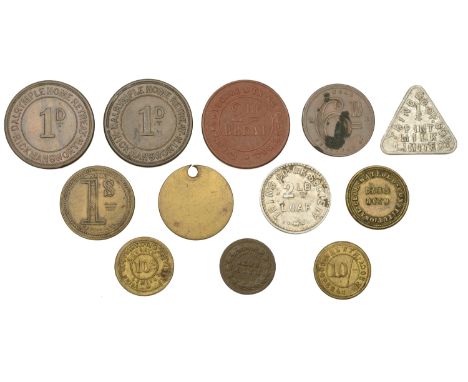 Miscellaneous Tokens and Checks, HERTFORDSHIRE, Radlett, Radlett CSL, brass Half-Sovereign by Ardill, 20mm (Rains 9); Rickman