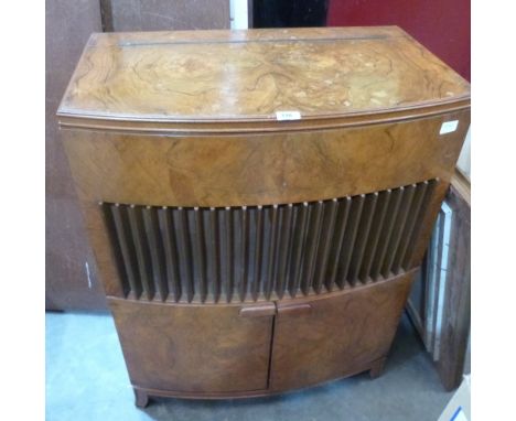 A 1940s Beau-Decca radiogram in walnut cabinet with Garrard RC75A deck