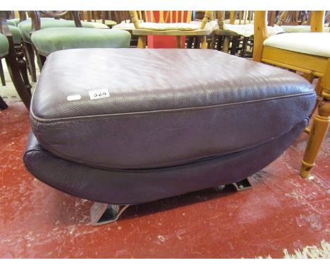 Large retro pouffe