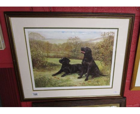 L/E signed print - Black Labradors