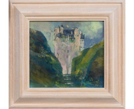 * HAZEL NAGL RSW RGI PAI (SCOTTISH b. 1953), CRAIGIVAR CASTLE mixed media on board, signed, titled label versoframed and unde