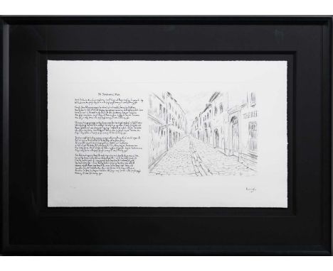 BOB DYLAN (AMERICAN b. 1941), MR TAMBOURINE MAN lithograph on paper, signed and numbered 36/495, titled certificate versomoun