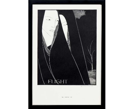 * HANNAH FRANK (SCOTTISH 1908 - 2008), FLIGHT (1939) lithograph on paper, signedframed and under glassimage size 33cm x 26cm,