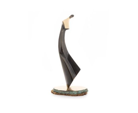 * STANISLAW WYSOCKI (POLISH b. 1949), UNTITLED bronze sculpture, signed, numbered III/XII and dated 2003 to base42cm high inc