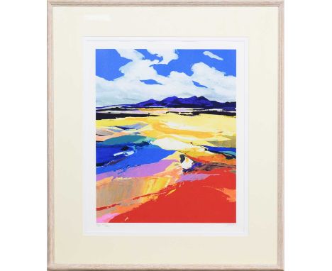 * DONALD HAMILTON FRASER (BRITISH 1929 - 2009), BEACHSCAPE, WESTER-ROSS limited edition artist's proof silkscreen print on pa