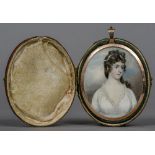 ENGLISH SCHOOL (18th/19th century) Portrait miniature of Katherine Rose,