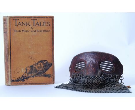 RARE FIRST WORLD WAR TANK SPLATTER MASK: Pte Charles Henry Boyce 1898 - 1975 An original WWI First World War tank driver's sp