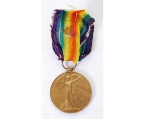 ALLIED VICTORY MEDAL: A First World War WWI issued Inter-Allied Victory Medal of Belgium issue. English text above Dutch to r